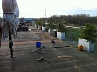 Lee Valley Farm Decking Project - during photo 1