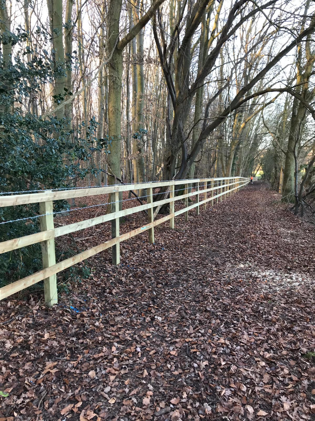 Post and Rail Perimeter fencing - photo 3