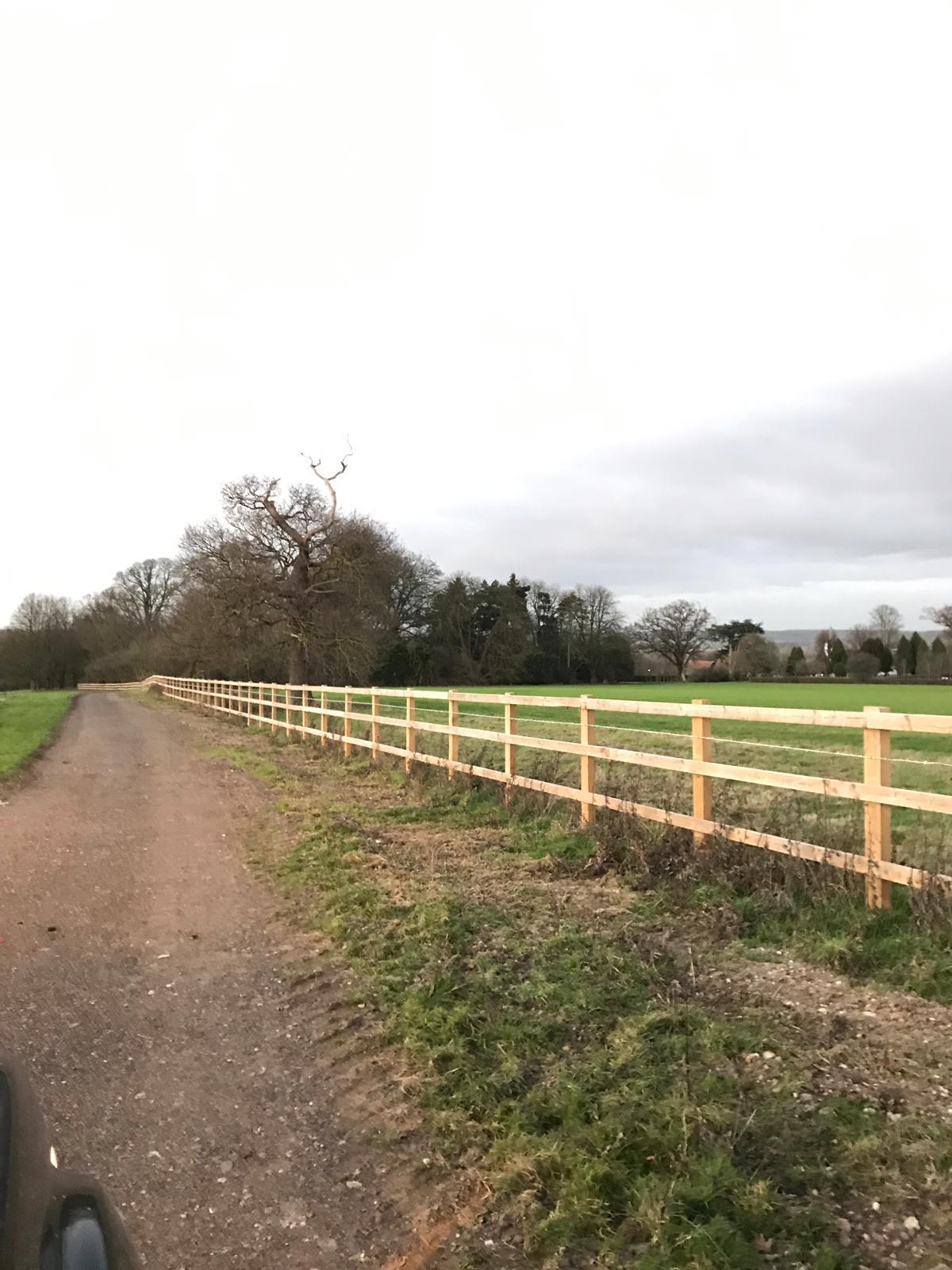 Post and Rail Perimeter fencing - photo 2