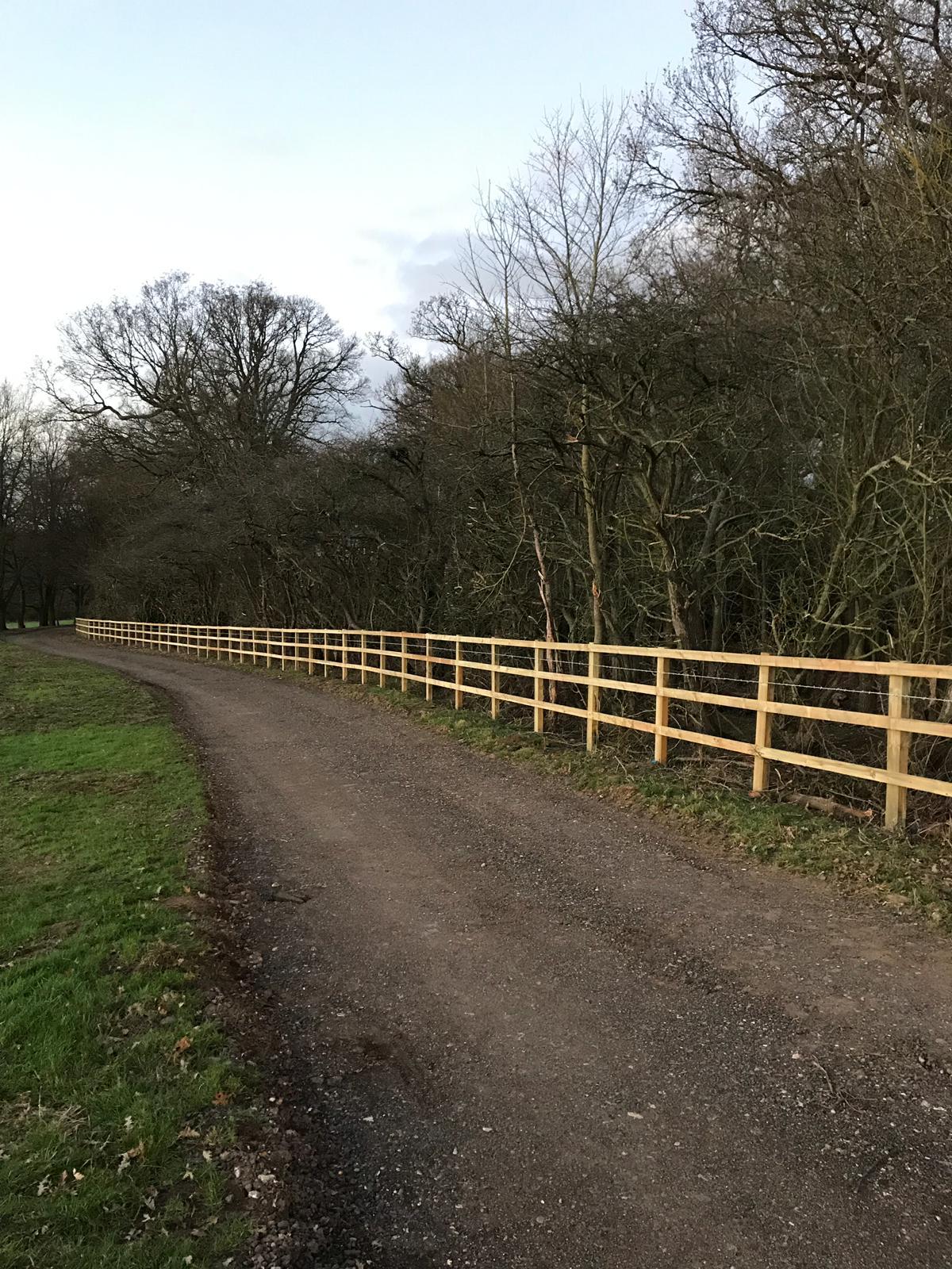 Post and Rail Perimeter fencing - photo 1