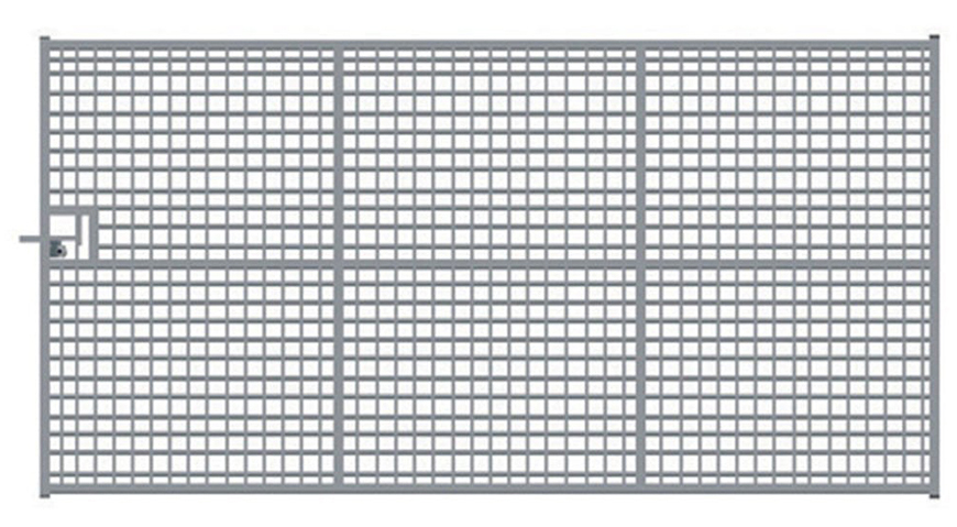 Image of a Fully Meshed Galvanised Deer Gate available from Farm and Country Fencing