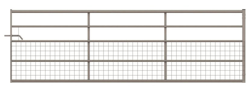 Image of Half Mesh Galvanised Gate available from Farm and Country Fencing