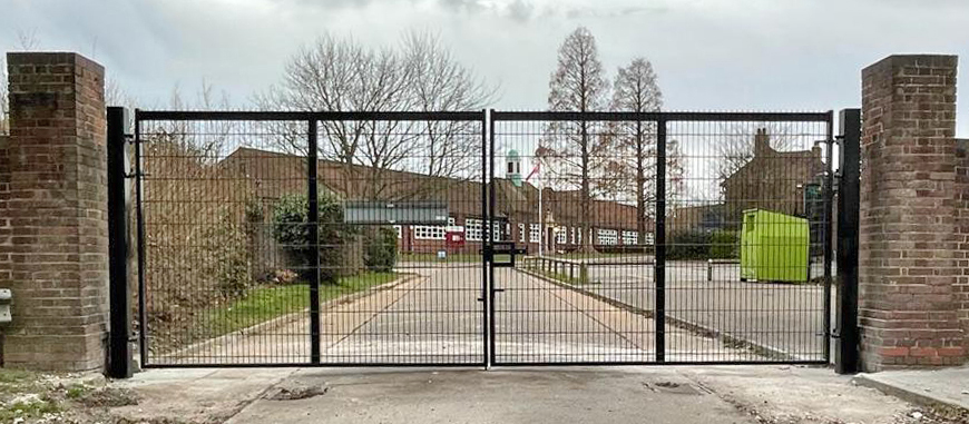 Image of Mesh Panel Security Panel Gates available from Farm and Country Fencing