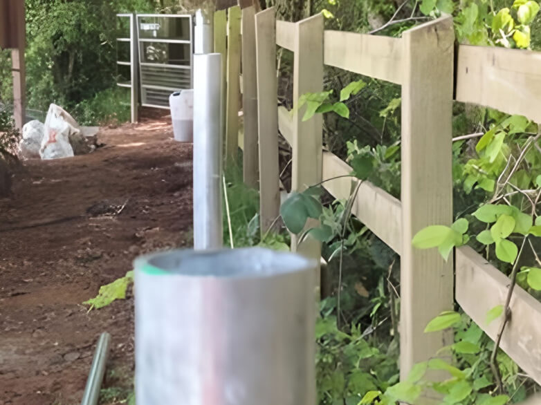 Galvanised Tube Railings Fencing 1
