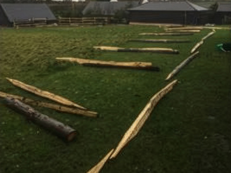  Cleft Chestnut Post and Rail - Toot Hill - 1