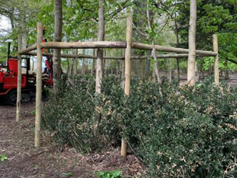Deer Fence in Wooded Area Project - 2