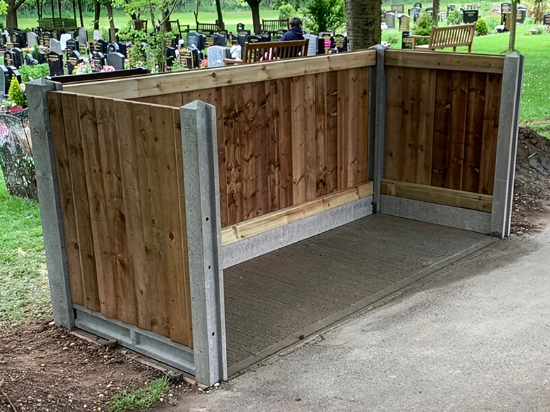 Discreet Bin Area for Graveyard Project - 2