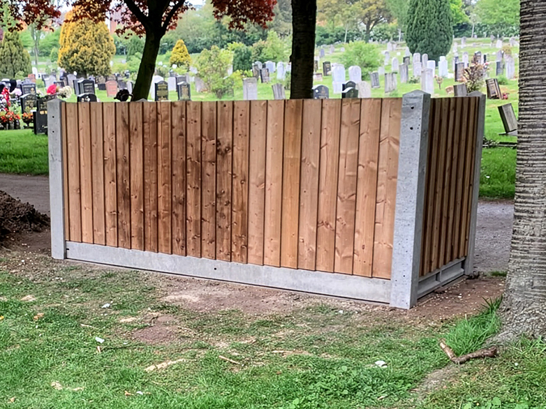 Discreet Bin Area for Graveyard Project - 3