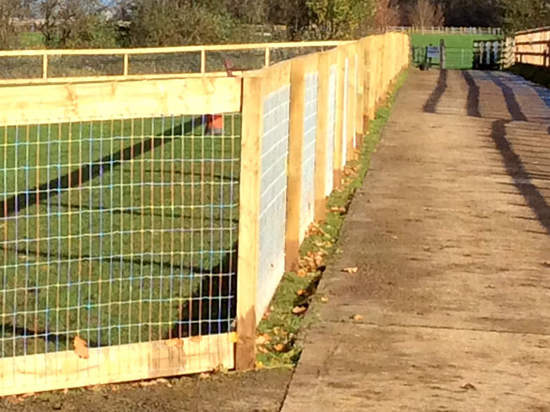 Horse Sanctuary Creosote Fencing Installation