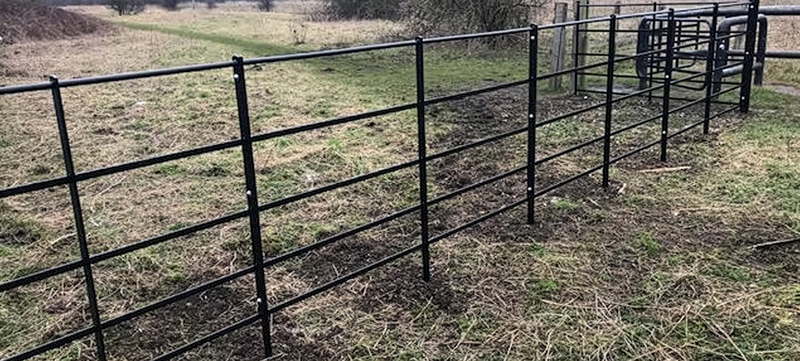 Estate fencing panels installed for access control
