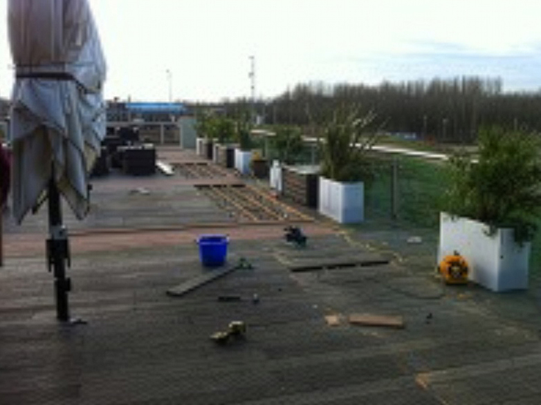 Removal of existing decking and structural framework repairs