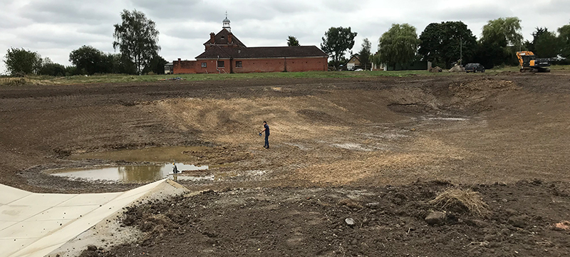 1 acre lake construction and excavation works