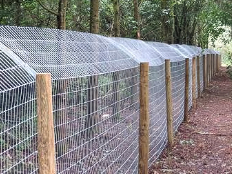 Otter Fence Under Construction