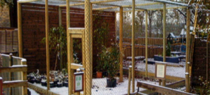 Custom owl enclosures installed for birds of prey