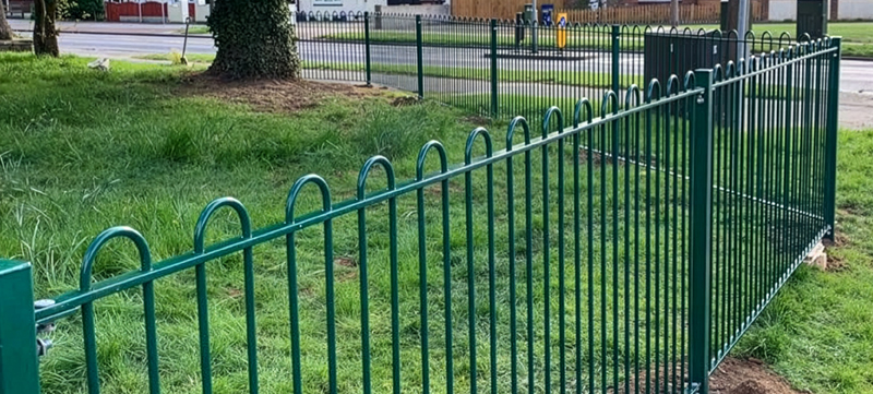 Bow Top Fencing Installed in Havering Park