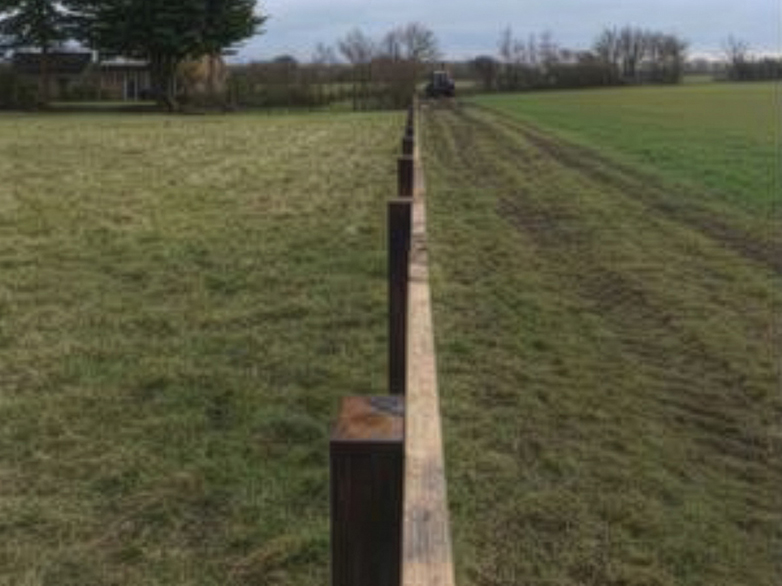 Pressure Treated Post and Rail with Gate - Twinstead - 3