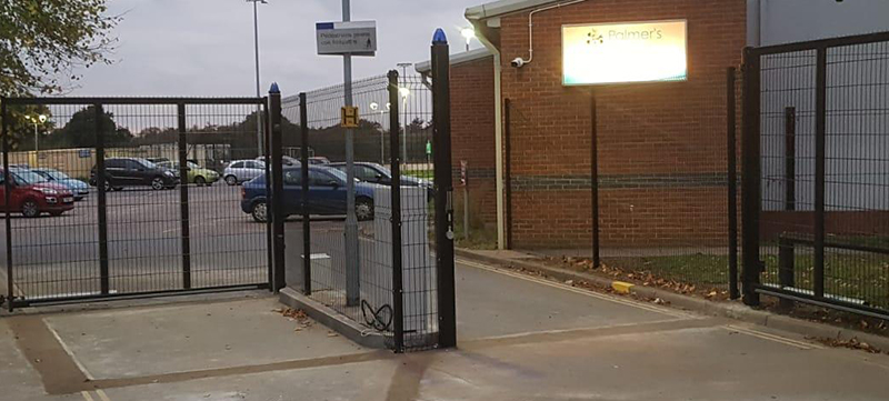 Black Mesh Security Fencing for College Campus