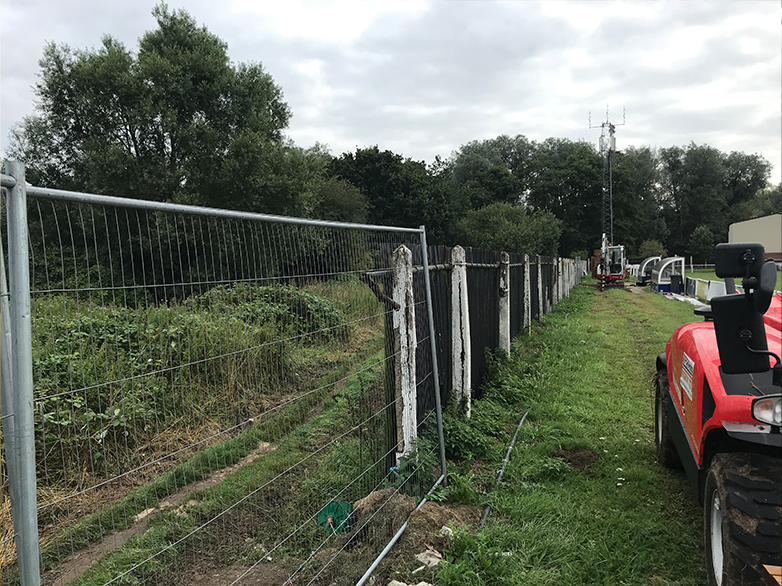 Football Club Timber and Concrete Perimeter Fence Project - 1