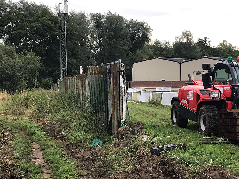 Football Club Timber and Concrete Perimeter Fence Project - 2