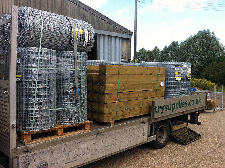 Tornado Horse Netting Fencing Install in Progress