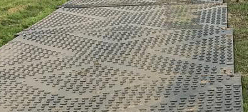 Temporary Trackway Matting for Grass and Fields