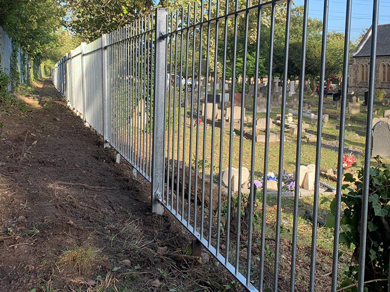 Vertical Railings on Sloped Ground