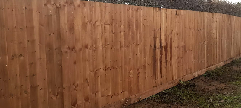 Built Closeboard Fencing Project