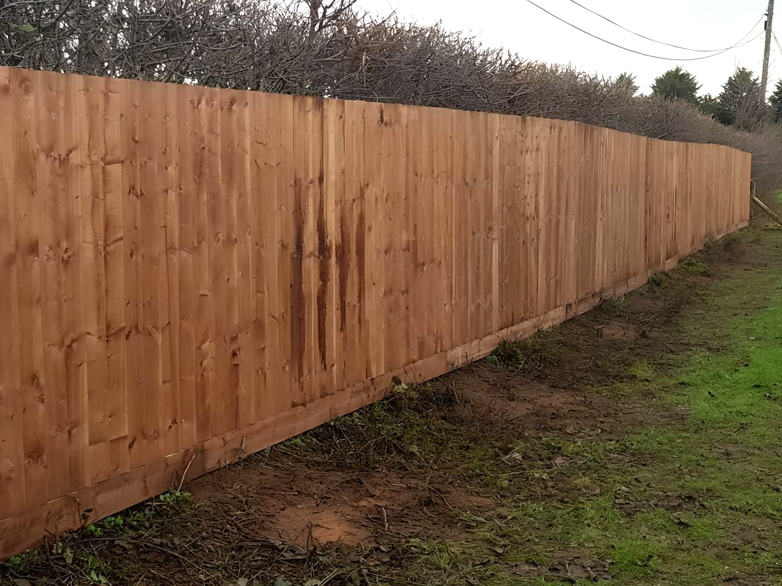 Closeboard Fencing Built for Residential Boundary