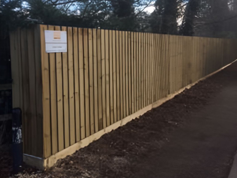 Closeboard Fence Installed Outside Westlodge Kennels