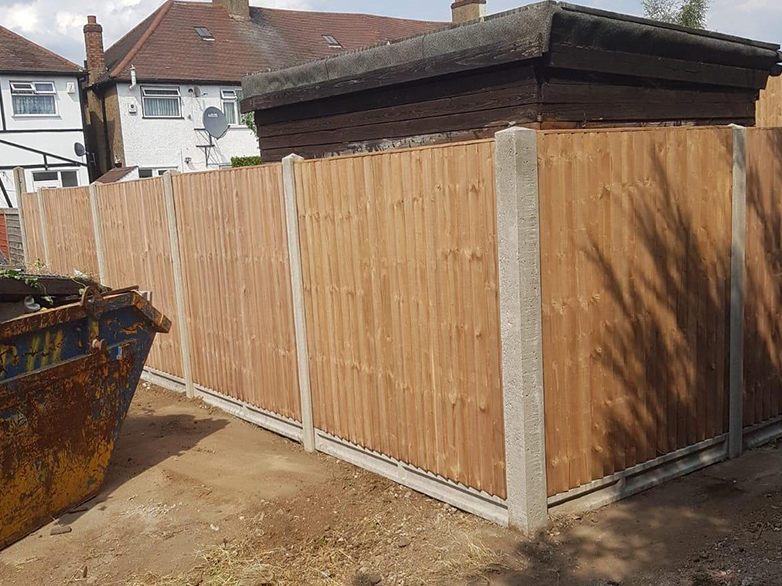 Concrete Post and Panel Fencing Project - 3