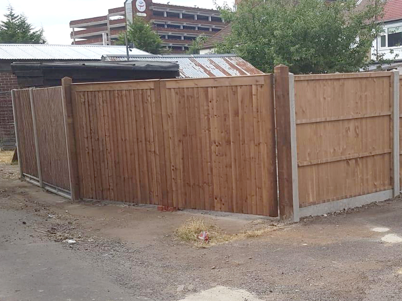 Concrete Post and Panel Fencing Project - 4