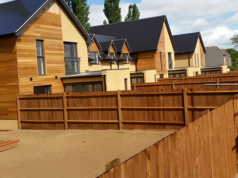 Domestic Closeboard Fencing - Newbuild Site Project - 6