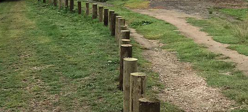 Timber Bollards Installed to Prevent Fly-Tipping in Thurrock