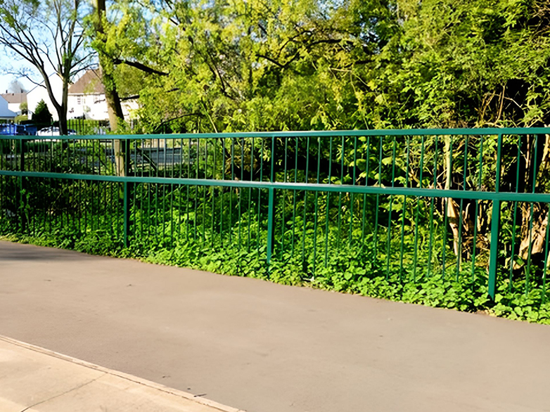 Degreased and Painted Galvanised Railings