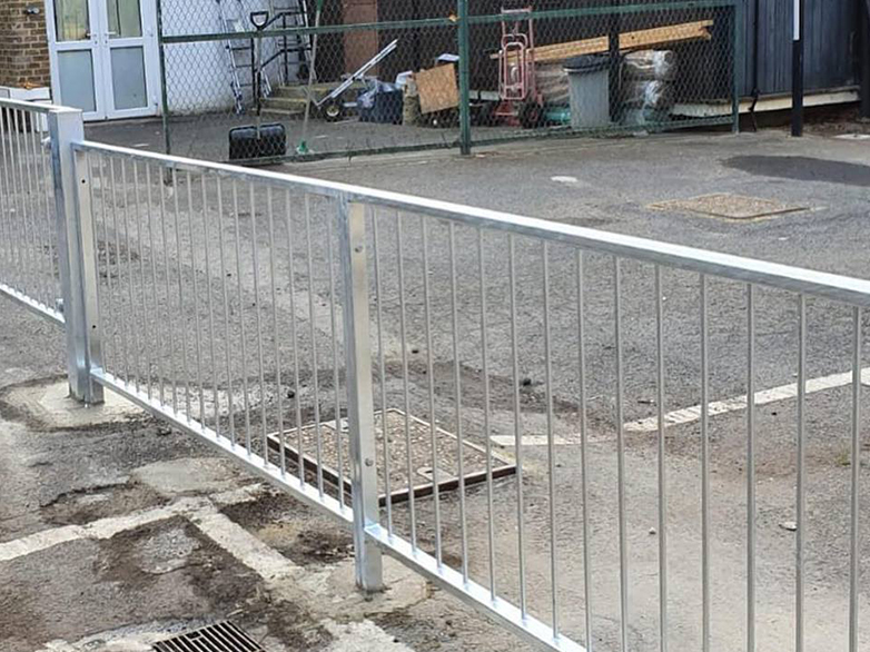 New pedestrian gate ready for automation at school