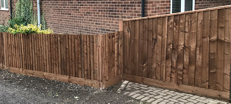 New Closeboard Fence in Epping Garden
