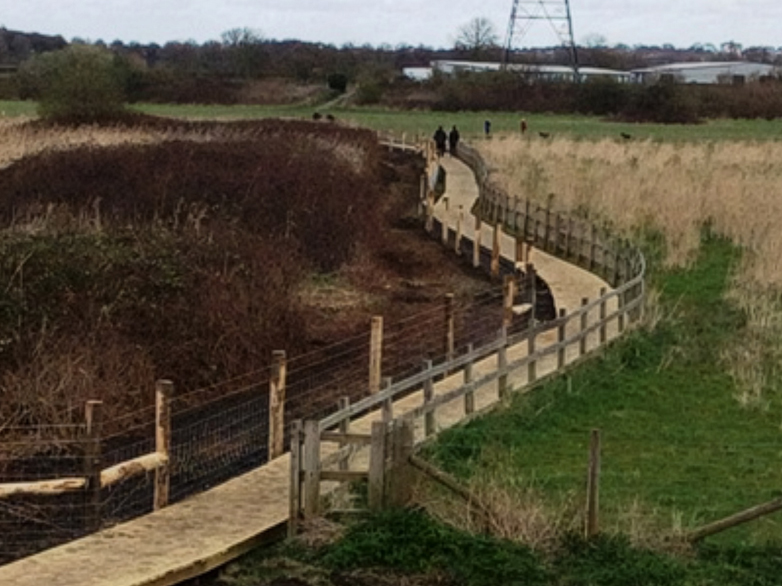 Non-slip Decking Framework on Walthamstow Marsh