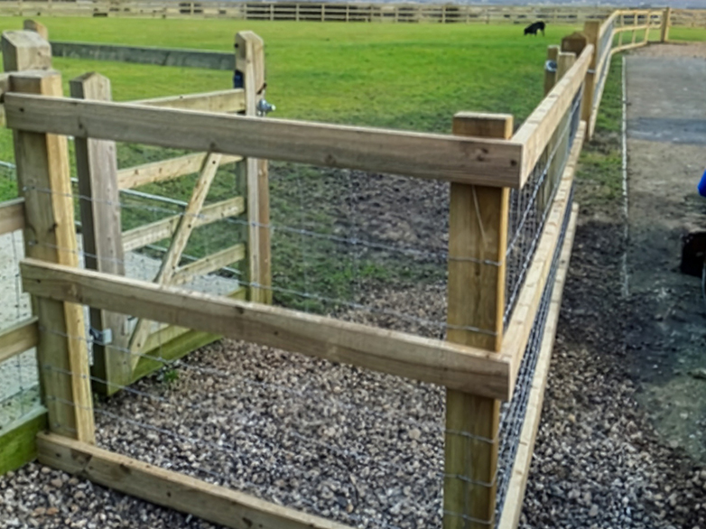 UC4 Timber Posts and Stock Fencing for Dogs