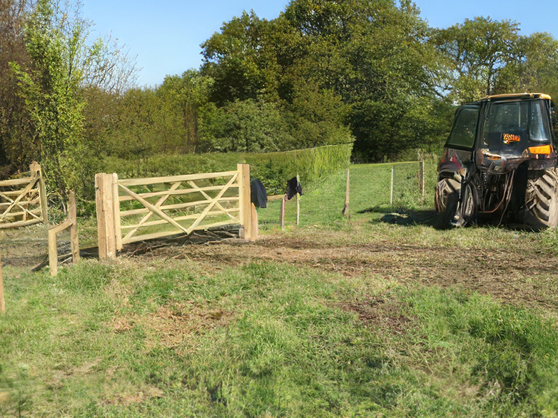 Installed Stock Fence for Wildlife Trust in Chigwell