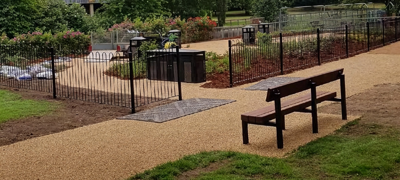 Bow top railings installed in Chelmsford park