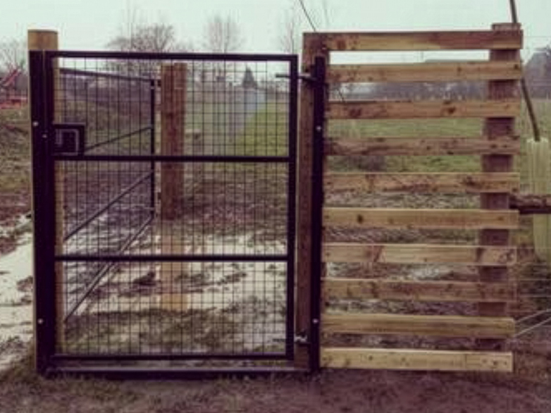 Fencing installed for secure dog walking field