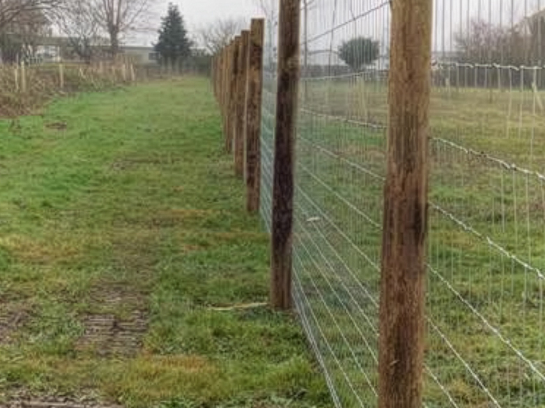 Keypad access pedestrian gate for secure dog field