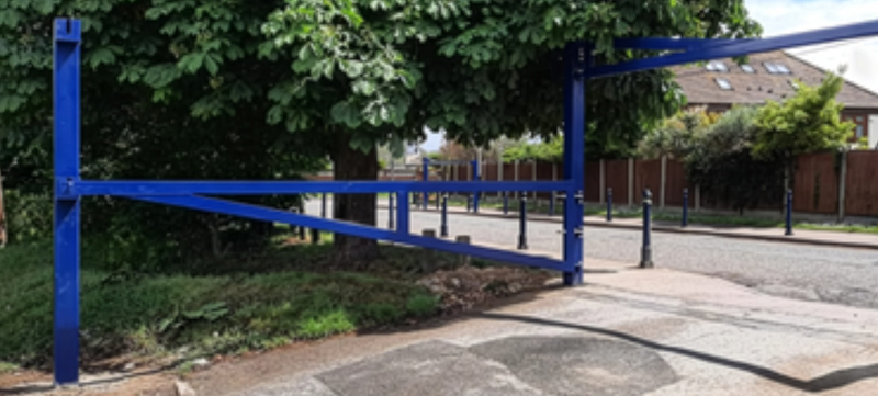 Height Restrictor Barrier Gate Installed in Public Car Park