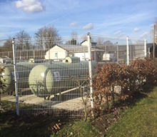 Mesh Panel Gas Tank Storage Area
