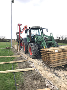 Menage Fencing - In progress