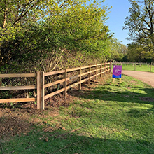 Oak Morticed Post & Rail